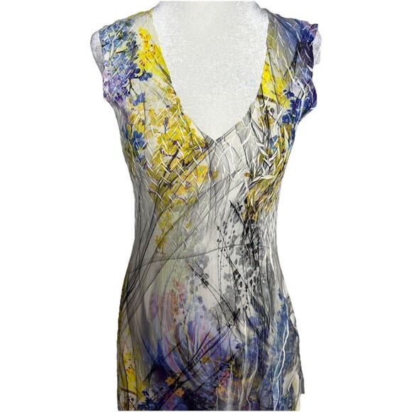 Designer KOMAROV XS asymmetrical flowy dress spring wear - Picture 4 of 12